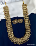 Beautiful Gold Plated Kemp Stones Temple Haram Set JH5991