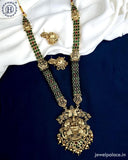 Beautiful Gold Plated Kemp Stones Temple Haram Set JH5994