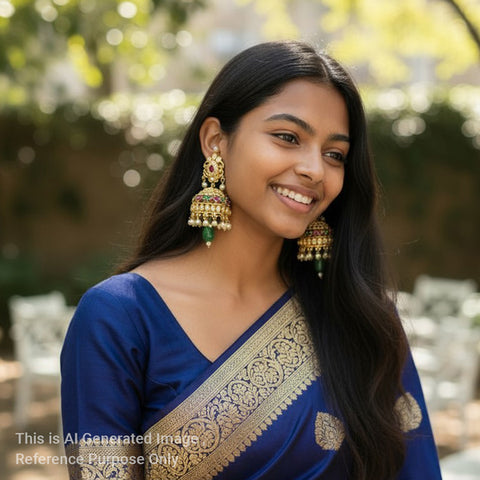 Antique Premium Temple Earrings JH6066