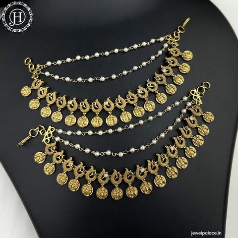 Antique Gold Plated Traditional Ear Chain Mattal JH6109