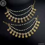 Antique Gold Plated Traditional Ear Chain Mattal JH6123