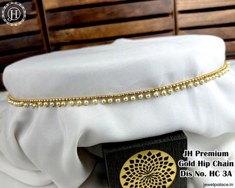 Gold chain hip belt sales