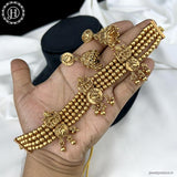 Trendy Antique Gold Plated Traditional Necklace Set JH6196