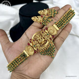 Trendy Antique Gold Plated Traditional Necklace Set JH6197