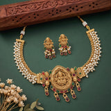 Trendy Antique Gold Plated Traditional Necklace Set JH6201