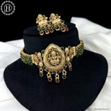 Trendy Antique Gold Plated Traditional Necklace Set JH6201