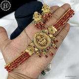 Trendy Antique Gold Plated Traditional Necklace Set JH6201