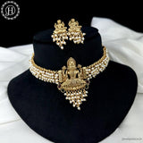 Trendy Antique Gold Plated Traditional Necklace Set JH6202