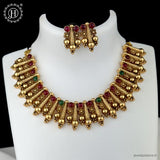 Elegant Antique Gold Finish Necklace Set JH6238