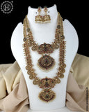 Beautiful Gold Plated Kemp Stone Combo Jewelry Set JH6249