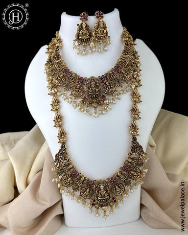 Beautiful Gold Plated Kemp Stone Combo Jewelry Set JH6250