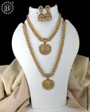 Exclusive Gold Finish Temple Combo Jewelry Set JH6254