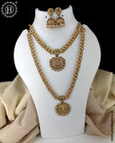 Exclusive Gold Finish Temple Combo Jewelry Set JH6254