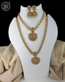 Exclusive Gold Finish Temple Combo Jewelry Set JH6255