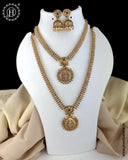 Exclusive Gold Finish Temple Combo Jewelry Set JH6256
