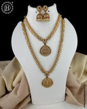 Exclusive Gold Finish Temple Combo Jewelry Set JH6257
