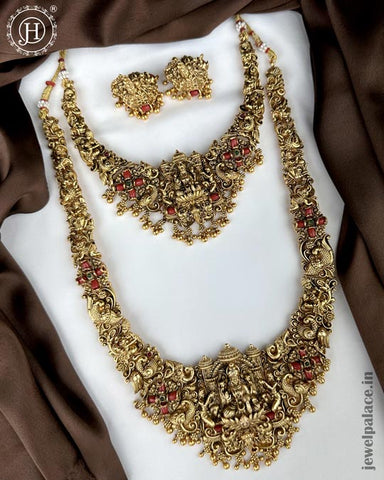 Trendy Antique Gold Kemp Stone Combo Jewelry Set JH6259