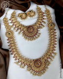 Beautiful Gold Plated Laxmi Coins Design Combo Jewelry Set JH6261