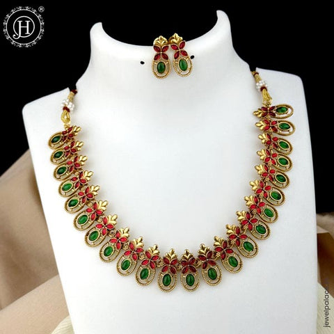 Elegant Necklace with Kemp Stones JH6458
