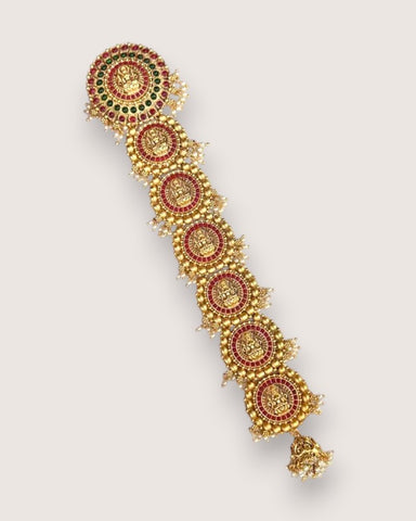 Beautiful Gold Plated Laxmi Design Jadai JH6463