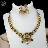 Traditional Matte Gold Finish Necklace Set JH6488