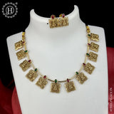 Traditional Matte Gold Finish Necklace JH6491