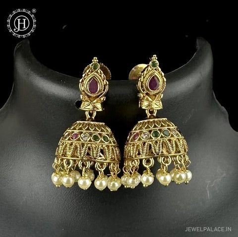 Royal Antique Gold Earrings JH6537