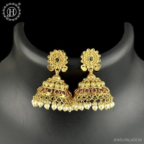 Royal Antique Gold Earrings JH6540