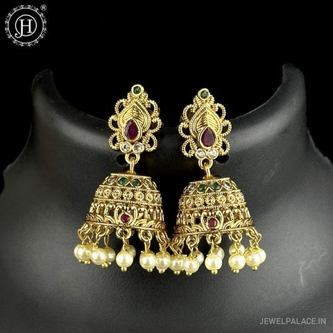 Royal Antique Gold Earrings JH6541