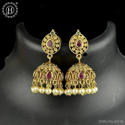 Royal Antique Gold Earrings JH6543