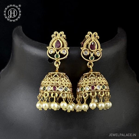 Royal Antique Gold Earrings JH6545