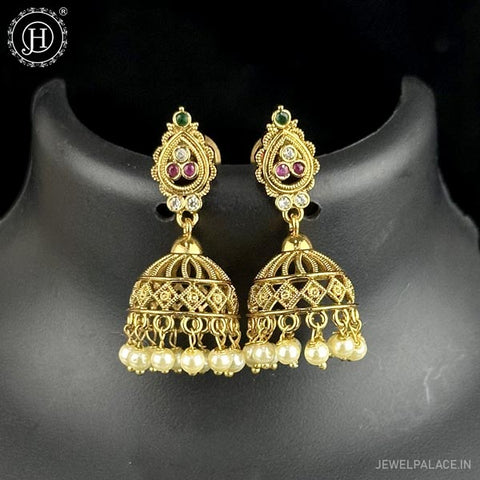 Royal Antique Gold Earrings JH6546