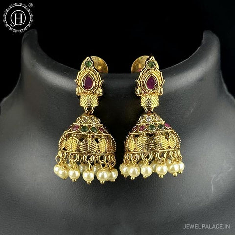 Royal Antique Gold Earrings JH6547