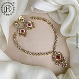 Elegant Gold Finish AD Stone Premium Quality Necklace