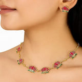 Graceful Lotus Design Necklace Elegant And Symbolic Statement Piece