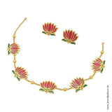 Graceful Lotus Design Necklace Elegant And Symbolic Statement Piece