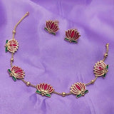 Graceful Lotus Design Necklace Elegant And Symbolic Statement Piece