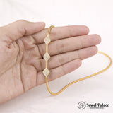 Elegant Gold Tone MOP Chain Micro Layered