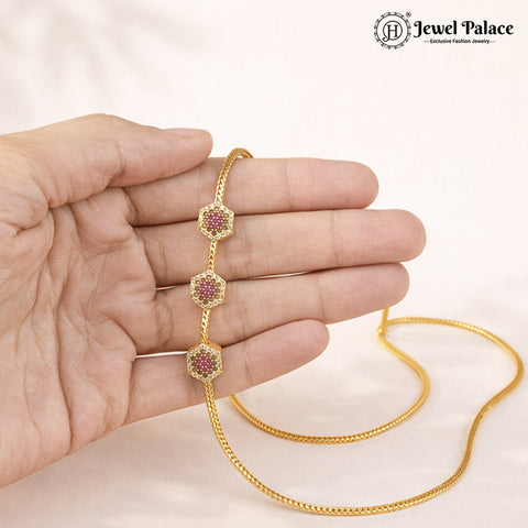 Subtle Micro Plated Chain with Mother of Pearl Touch