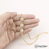 Pearl Accent MOP Chain with Micro Plated Shine