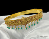 Elegant Kids Temple Kamarband Adjustable Gold Plated Waist Belt