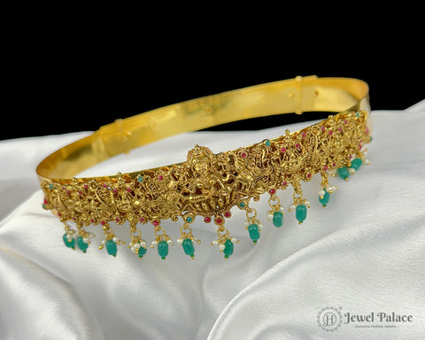 Elegant Kids Temple Kamarband Adjustable Gold Plated Waist Belt