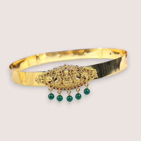 Traditional South Indian Kids Temple Waist Belt Gold Plated & Flexible Fit