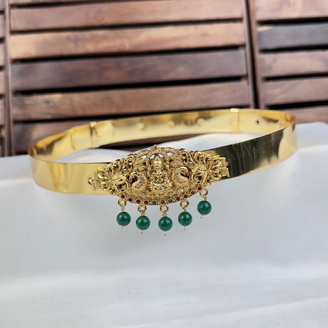 Traditional South Indian Kids Temple Waist Belt Gold Plated & Flexible Fit