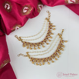 Traditional Gold Finish Brass Mattal with Kemp Stones