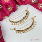 Temple Style Mattal with Gold Polish and Kemp Stones 