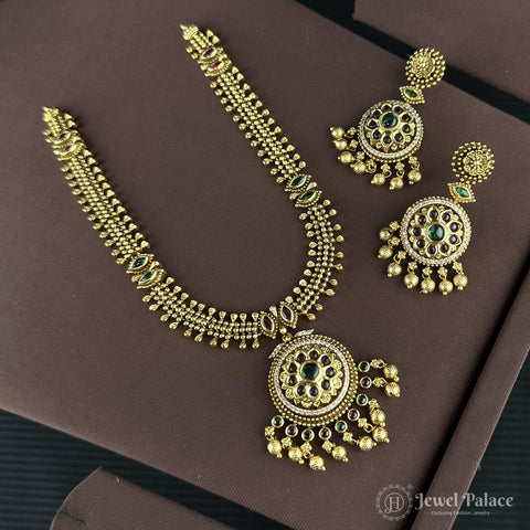 Luxury Look Temple Design Necklace Premium Gold Finish Collection