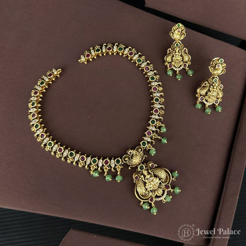 Exclusive Designer Necklace for Weddings Royal Antique Gold Style
