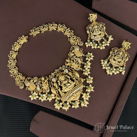 High-End Traditional Necklace with Gold Plating for Wedding Wear