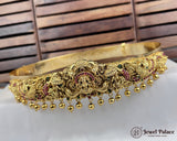 Traditional Antique Gold Vaddanam with Lakshmi and Intricate Temple Craft